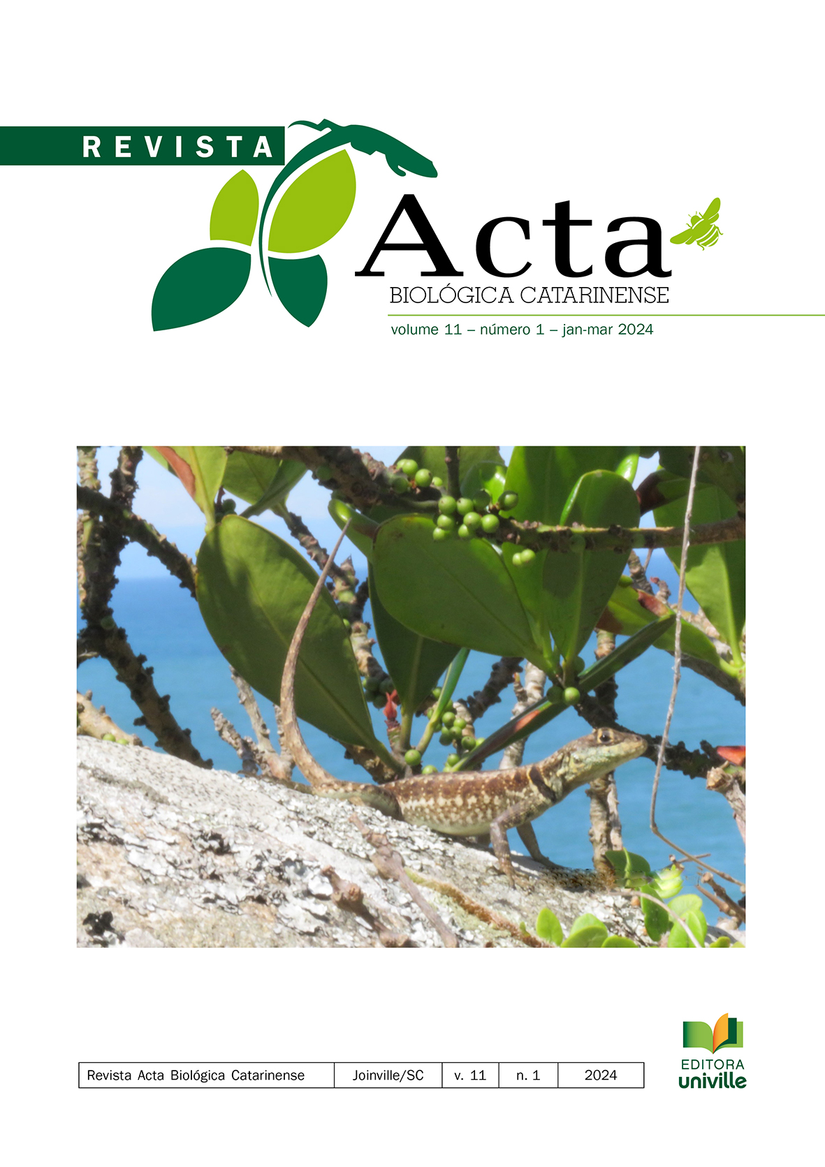 					Visualizar v. 11 n. 1 (2024): Acta Biológica Catarinense
				
